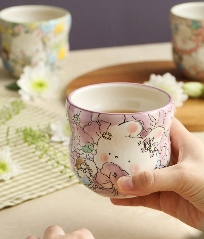 Alice's Sweet Pea Flower Cuddle Mug