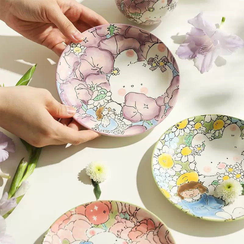 Alice's Tulip Cute Plate