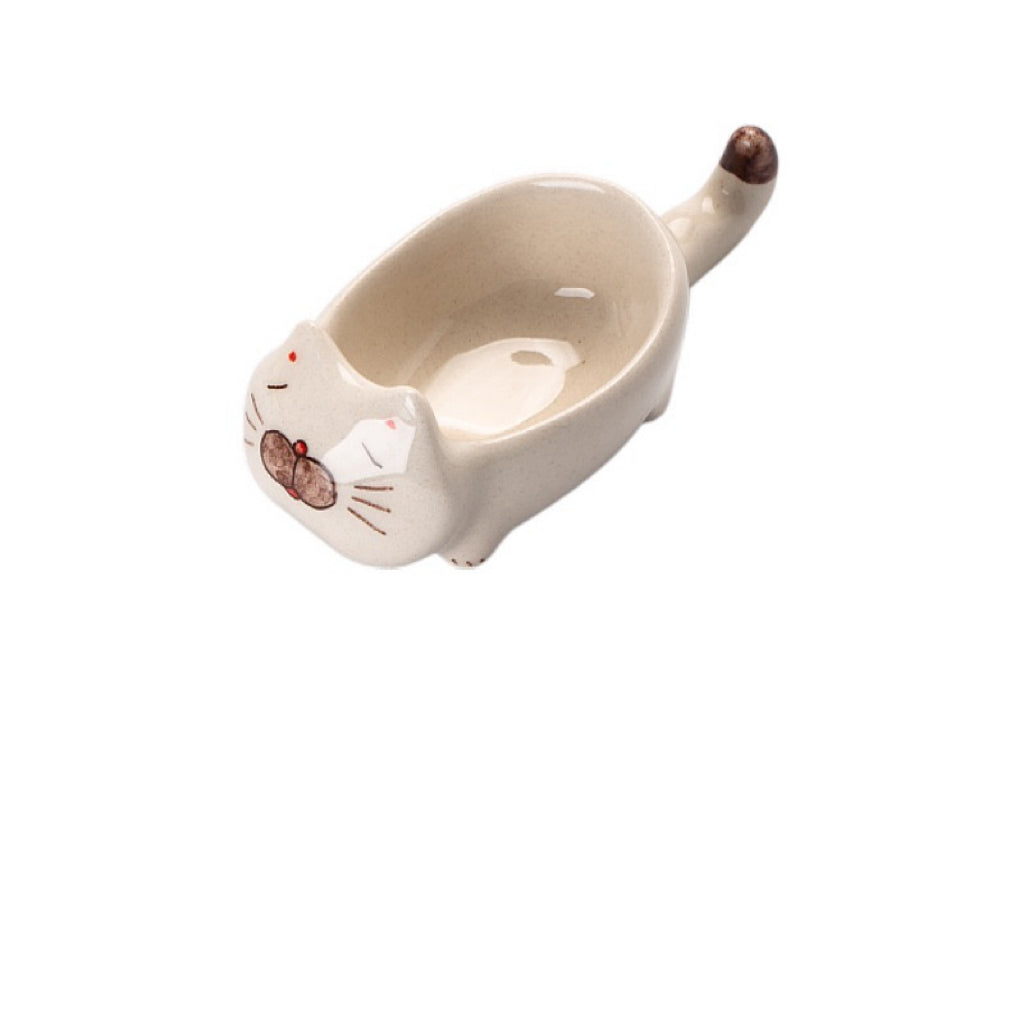 Purrfectly Cozy Cat Sauce Dish & Chopstick rest
