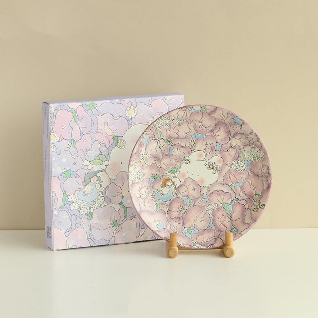 Alice's Sweet Pea Flower Plate