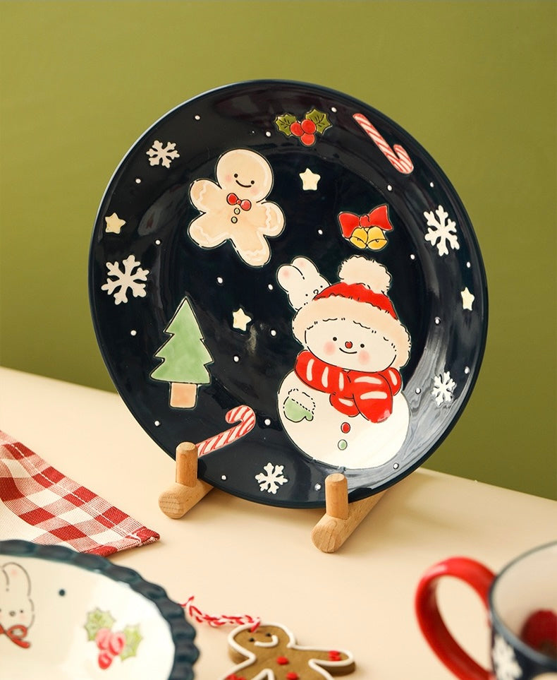 Christmas Blue Plate