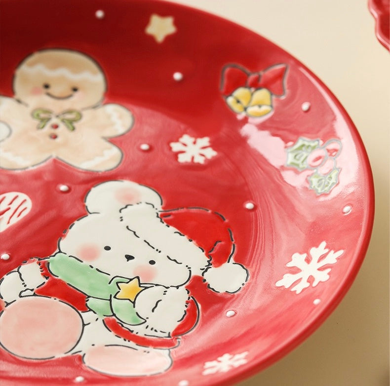 Christmas Red Plate