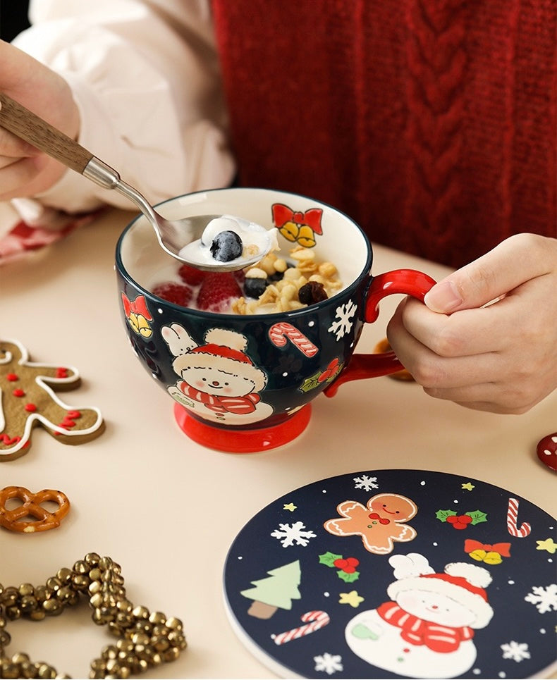 Christmas Blue Plate