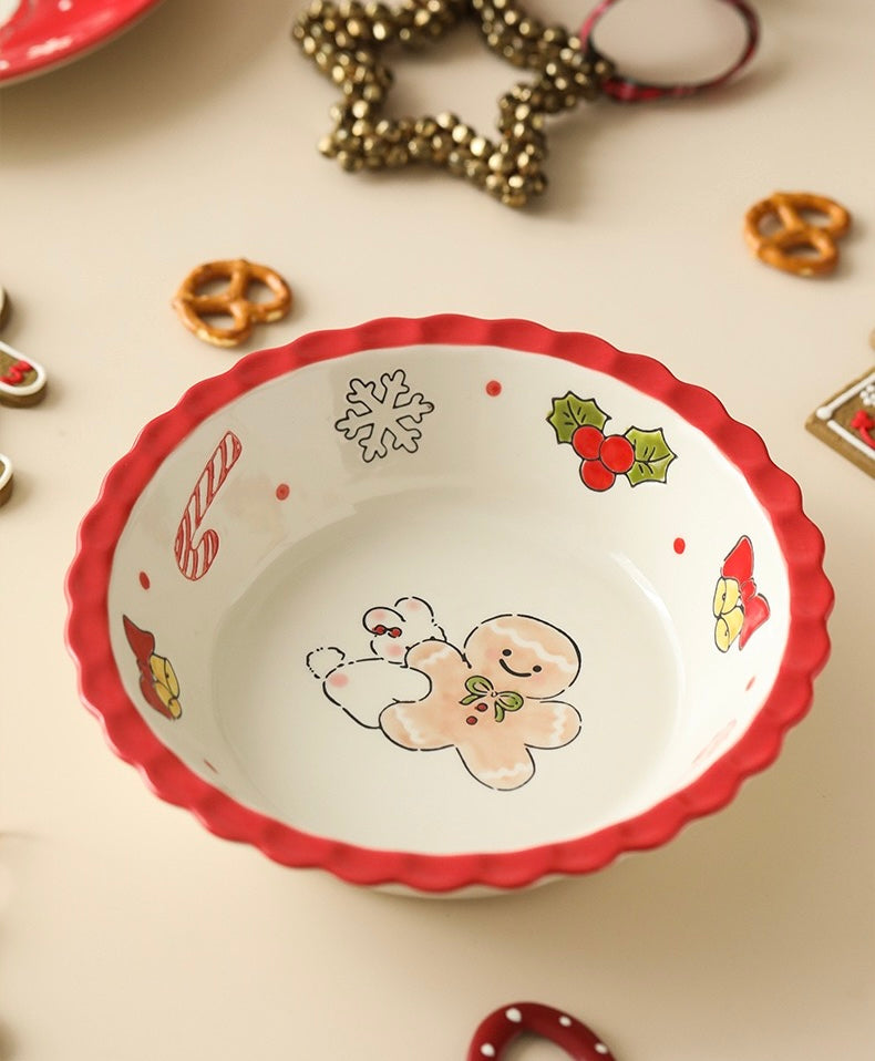 Christmas Red Bowl