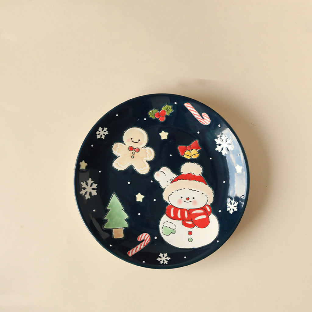 Christmas Blue Plate