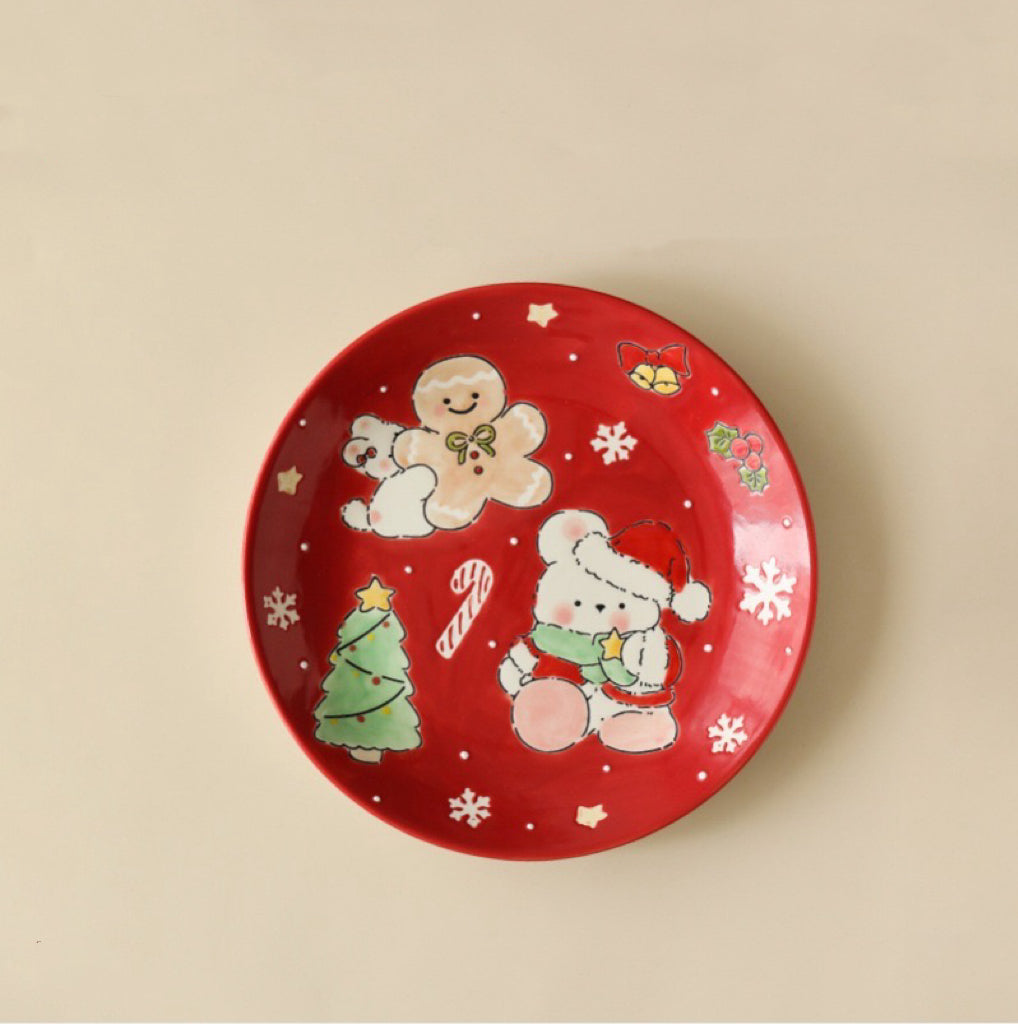 Christmas Red Plate