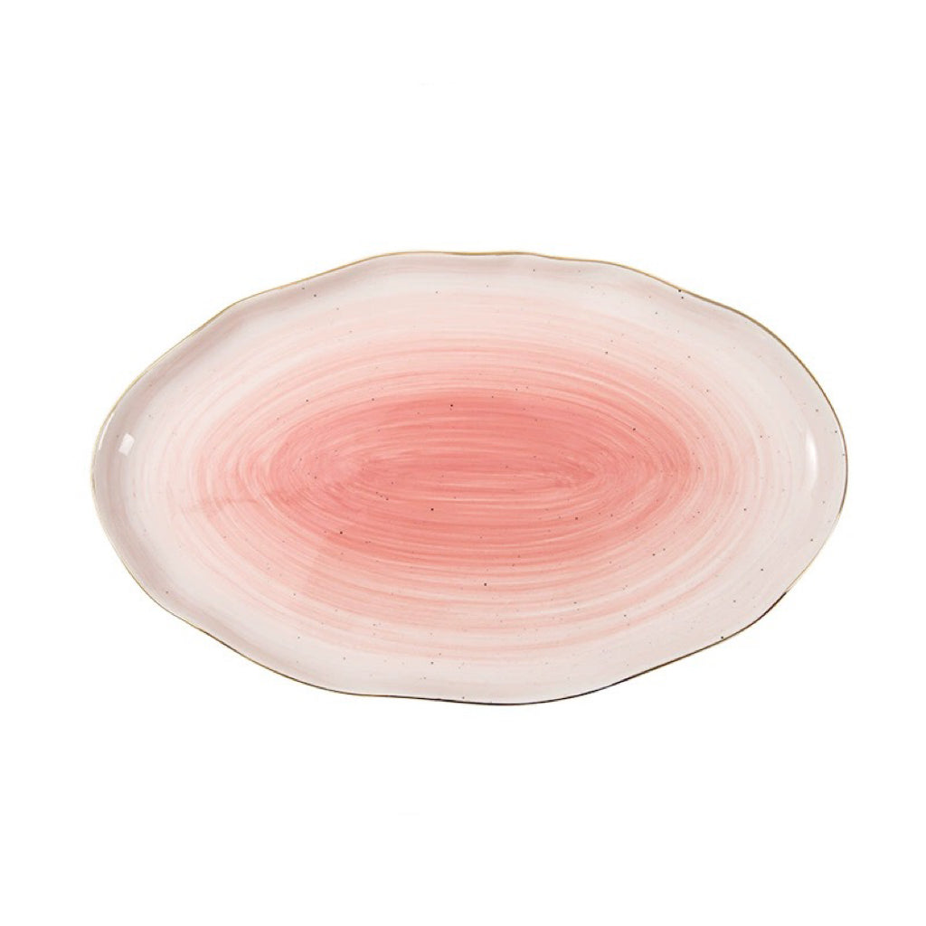 Pink Galactic Dreams Oval Plate