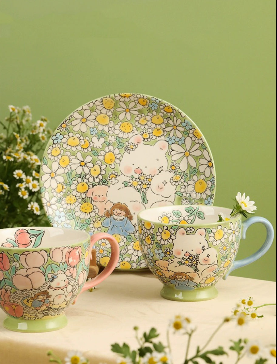 Alice's Sweet Pea Flower Plate