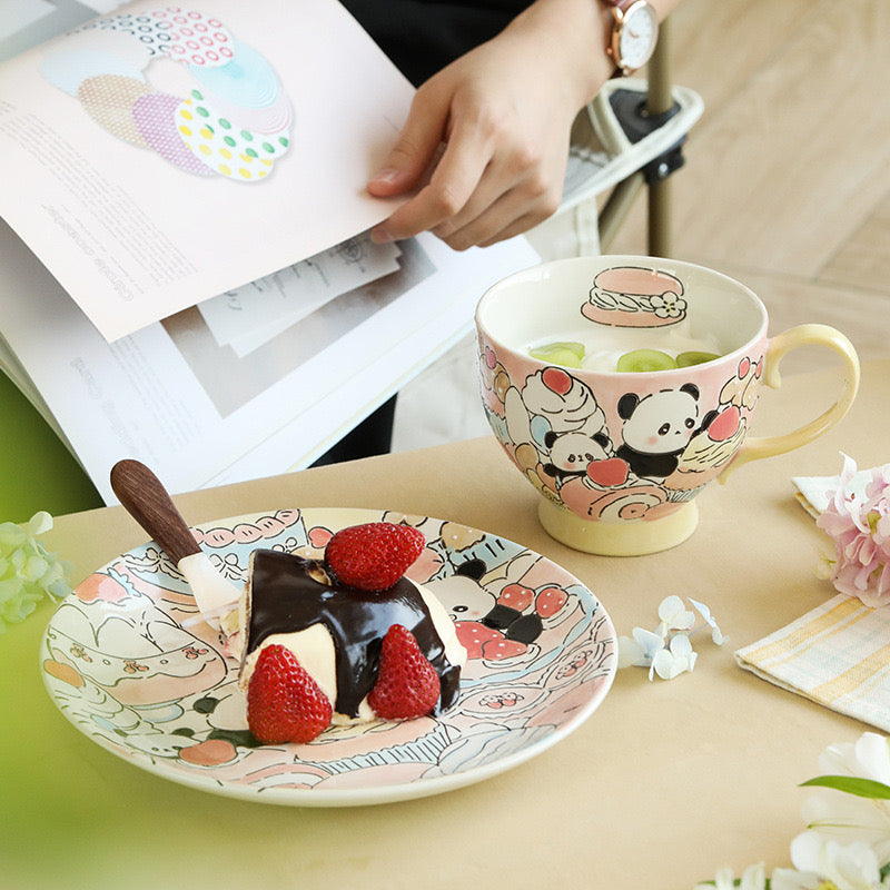 Fantasy Strawberry Cake Panda Set