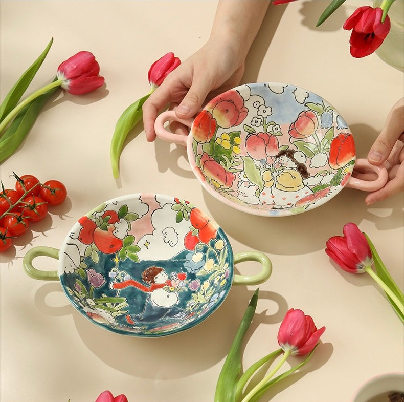 Floral Duet dish Set