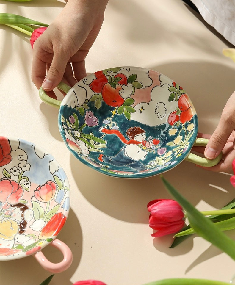 Floral Duet dish Set