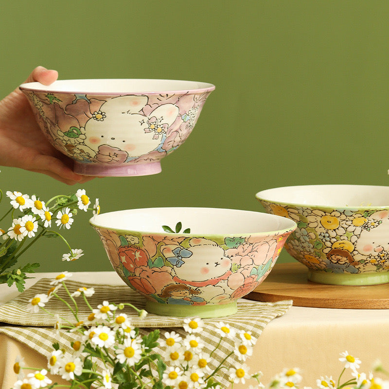 Alice's Sweet Pea Floral Bowl
