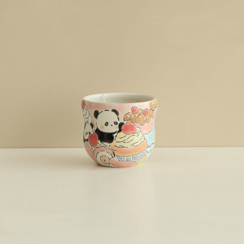 Fantasy Strawberry Cake Panda Cuddle Cup
