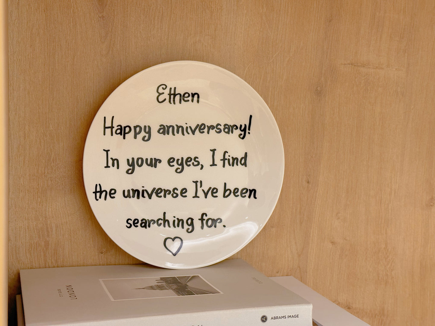 Hand-painted Customized Blessings Plate