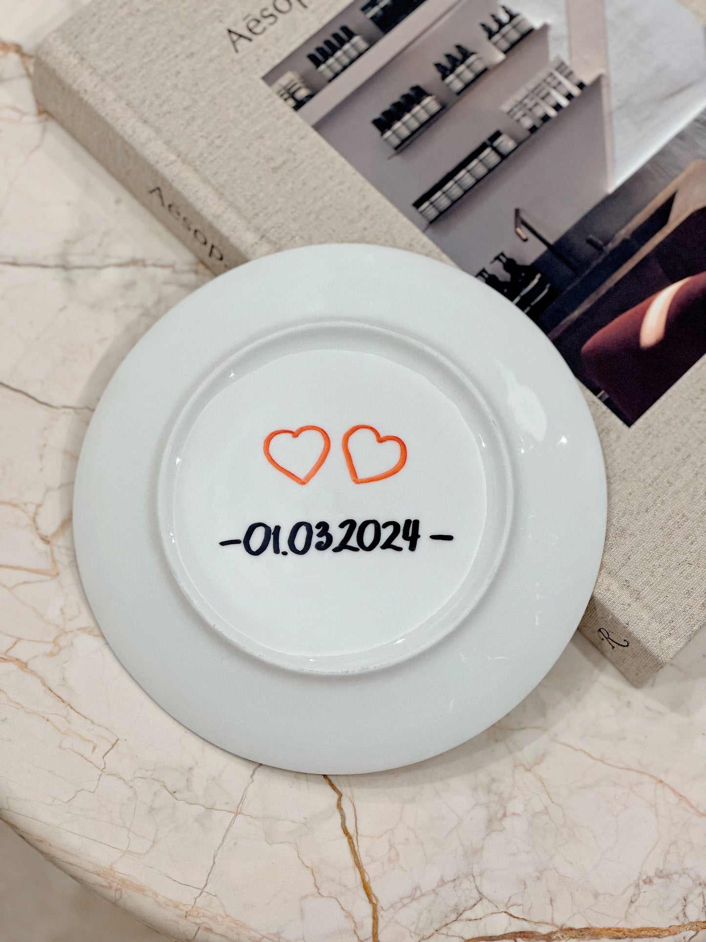 Hand-painted Customized Blessings Plate