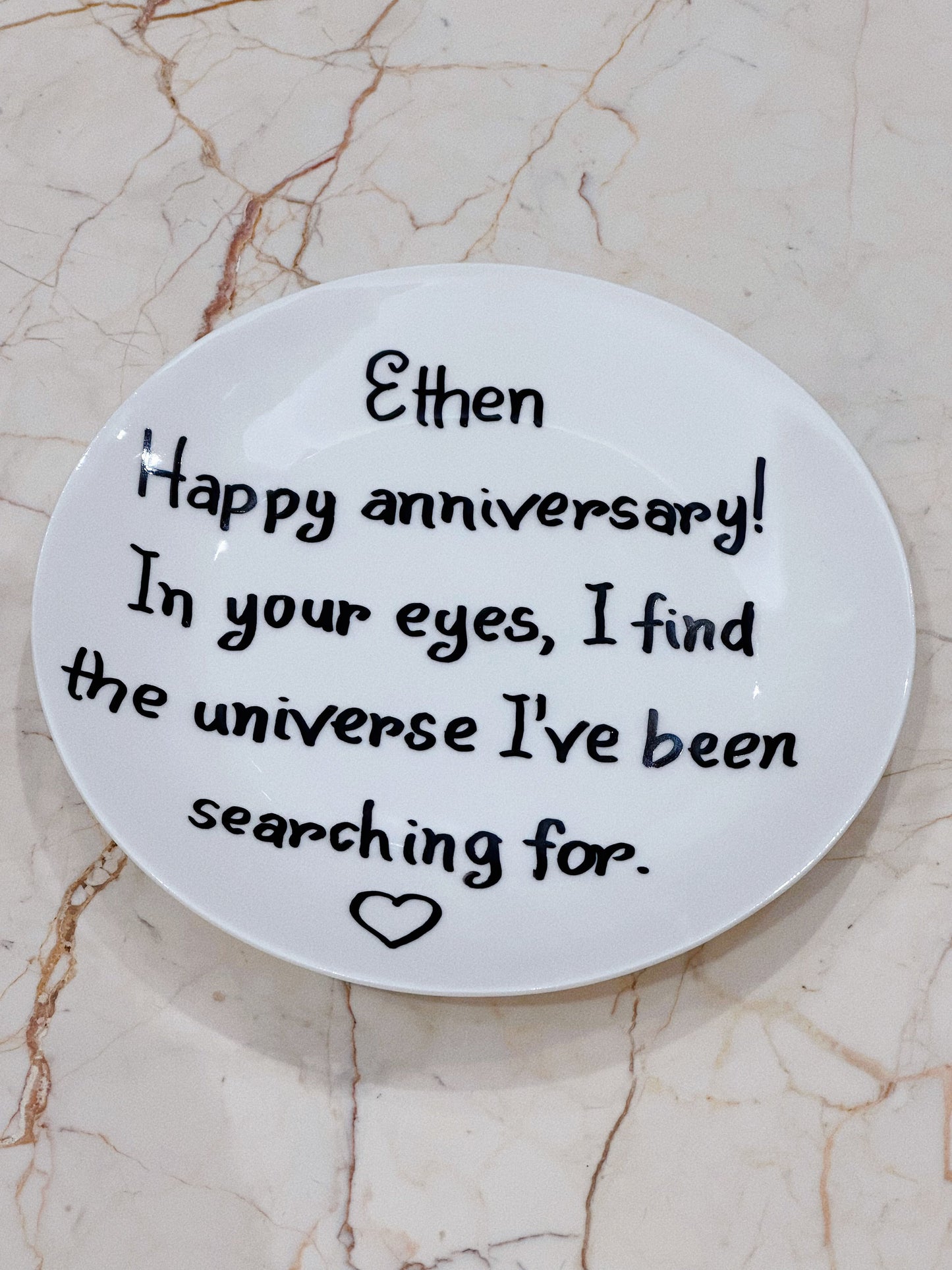 Hand-painted Customized Blessings Plate