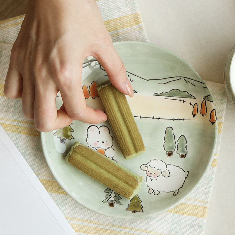 Alice's Lamb Cup and Saucer