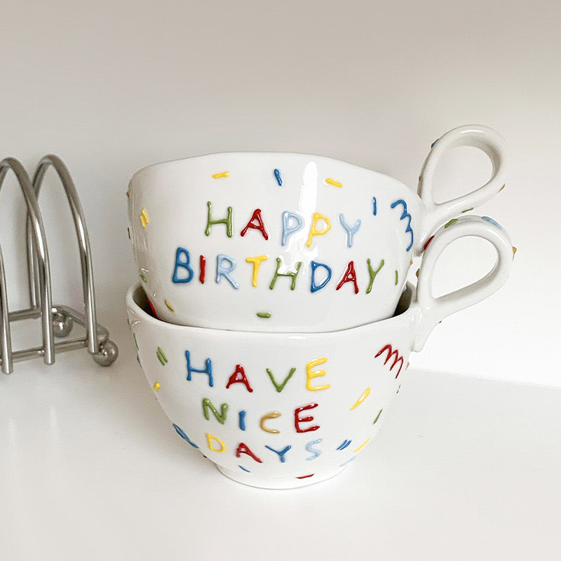 Vie Colorée Birthday Mug