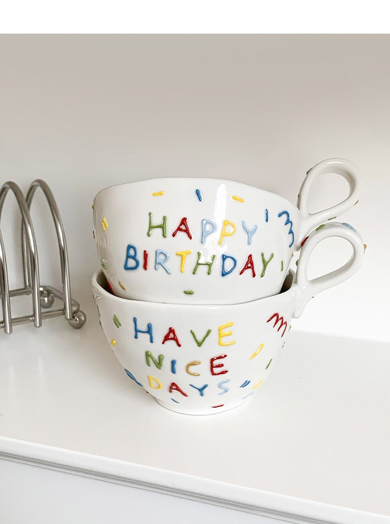 Vie Colorée Birthday Mug