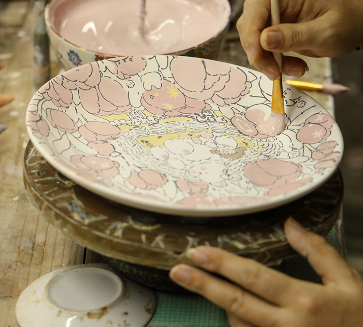 Alice's Tulip Plate