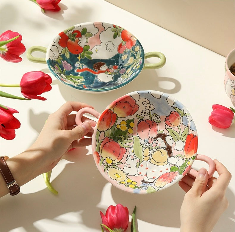 Floral Duet dish Set