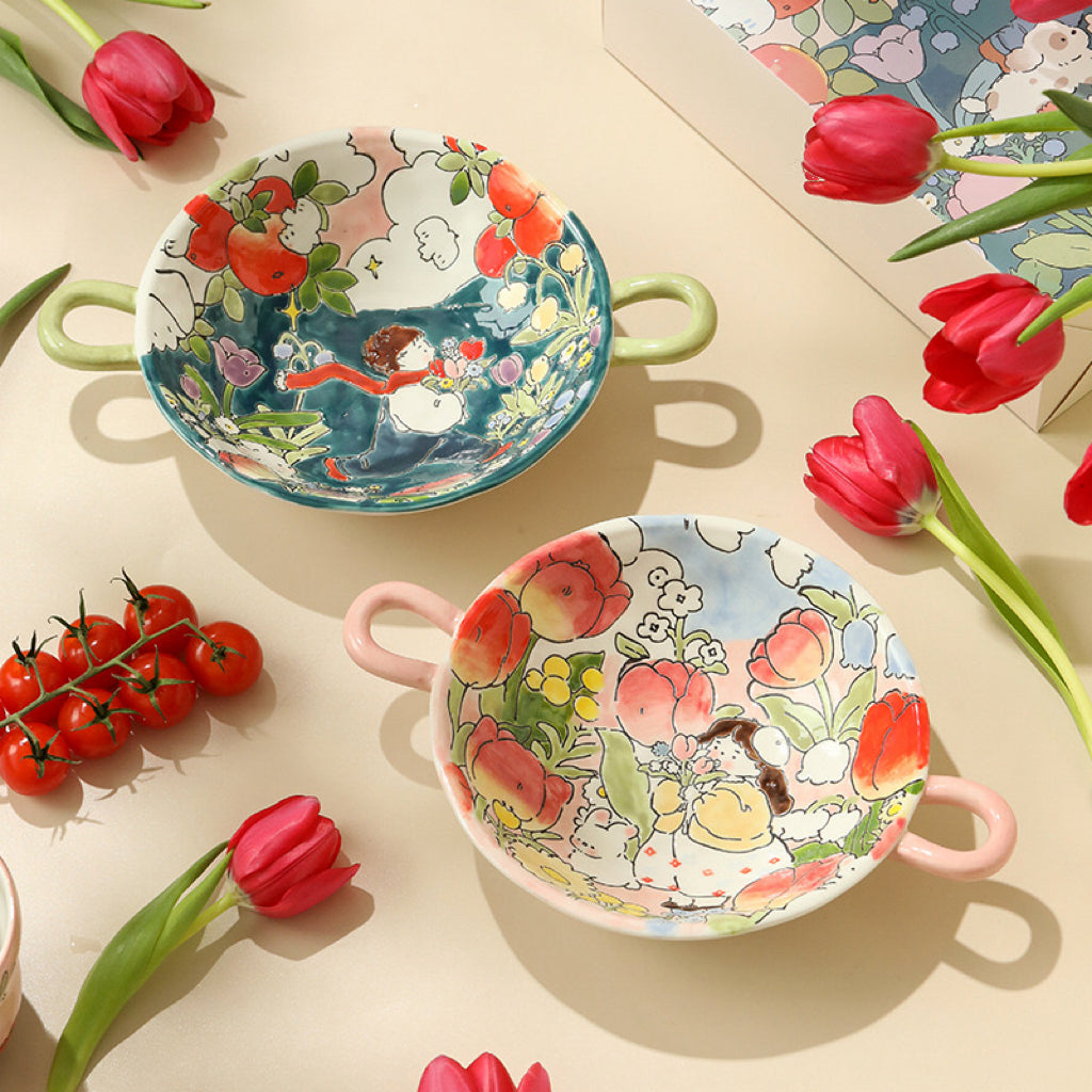 Floral Duet dish Set