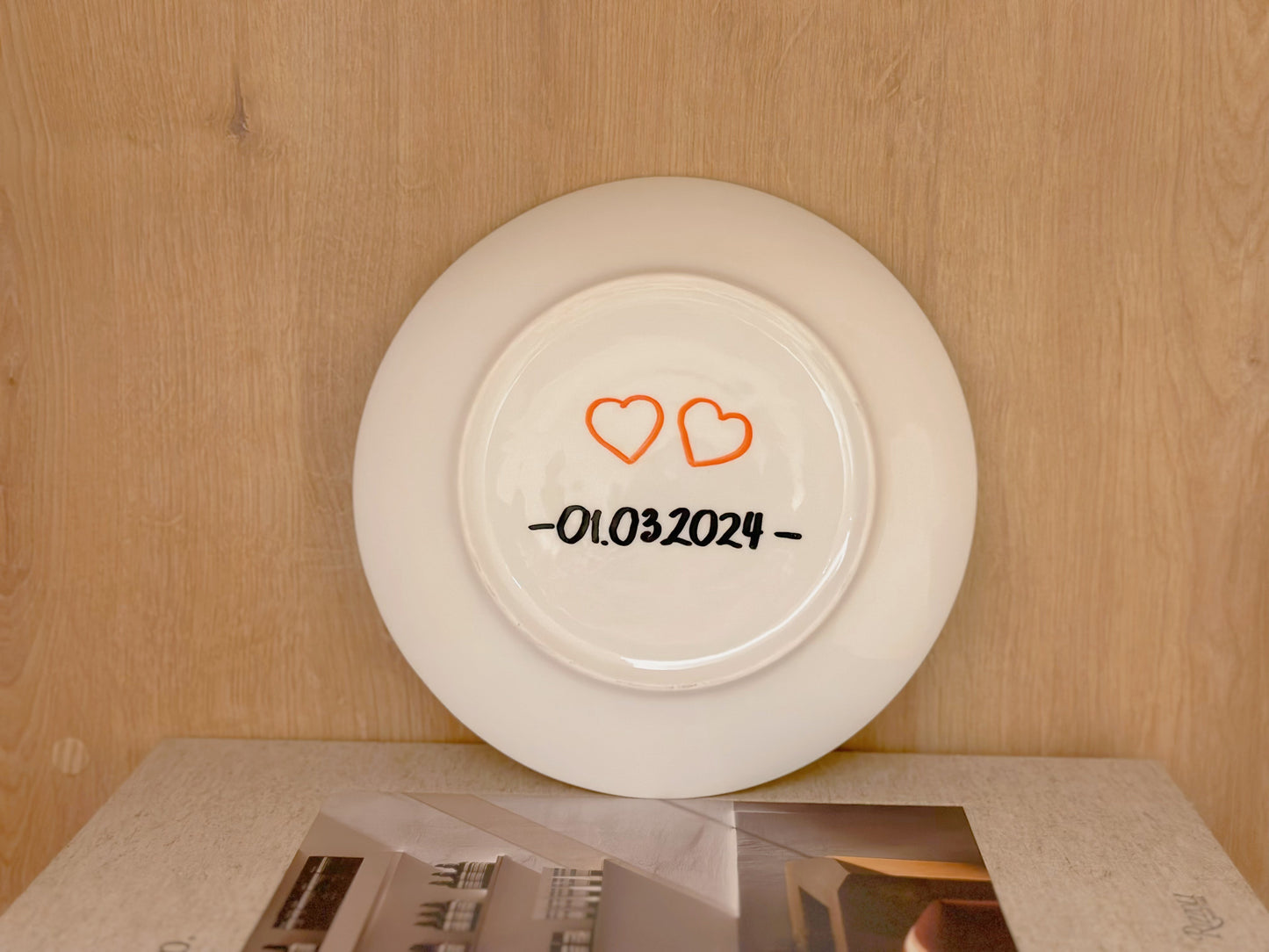Hand-painted Customized Blessings Plate